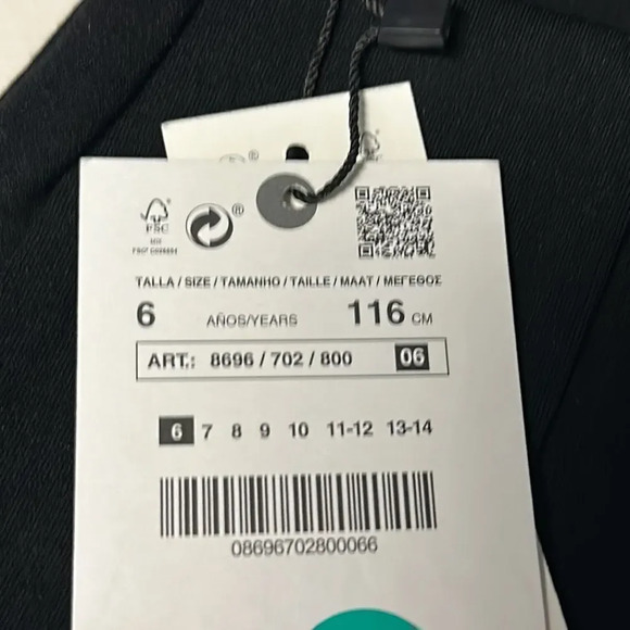 ZARA Kids | Black | PONTE KNIT LEGGINGS - Picture 5 of 6